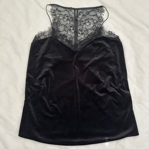 Velvet lace camisole